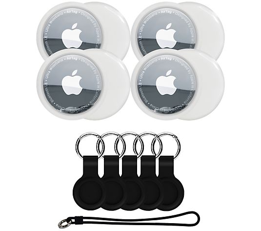 Apple AirTag 4-Pack Bundle - Electronics