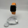Apple Watch Hermes (Series 11) 46mm Silver Titanium (LTE) w/ Orange Sport Band