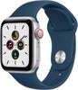 Apple Watch SE (GPS) - 44mm Silver Aluminum Case with Abyss Blue Sport Band
