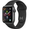 Apple Watch Series 4 (GPS) 44mm Space Gray Aluminum Case - Black Sport Band