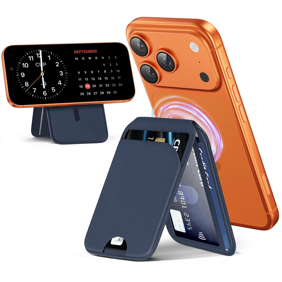 MagSafe Wallet Magnetic - Dark Blue