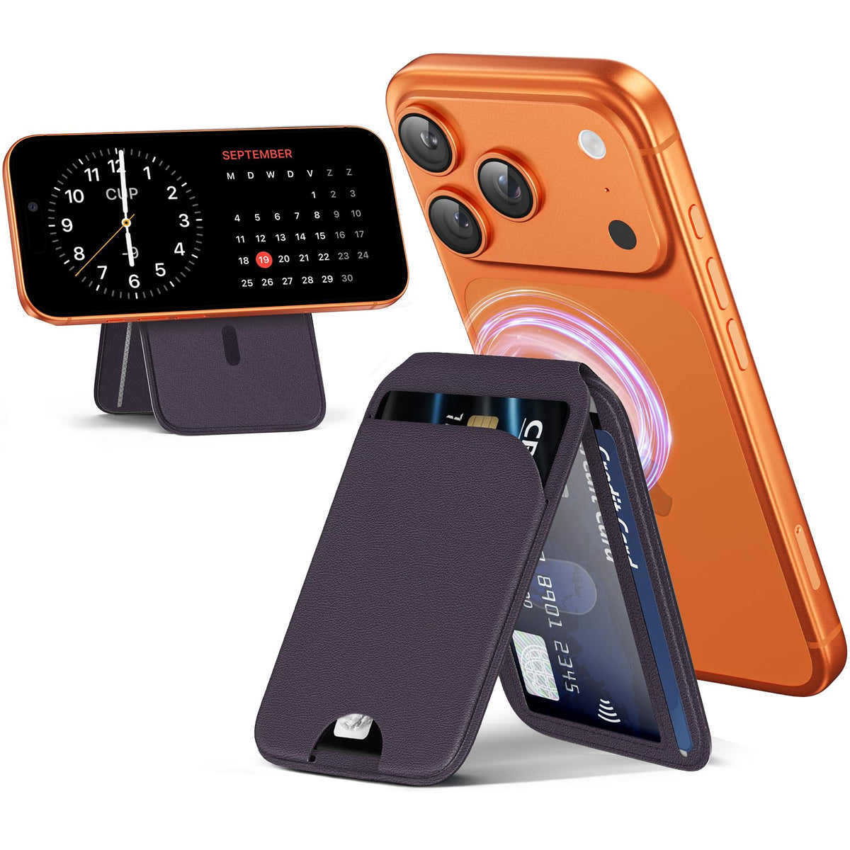 MagSafe Wallet Magnetic - Purple