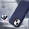 Rugged 3-in-1 Shockproof Full Body Protective Case for iPhone 15 Plus and 14 - Cell Phone Cases
